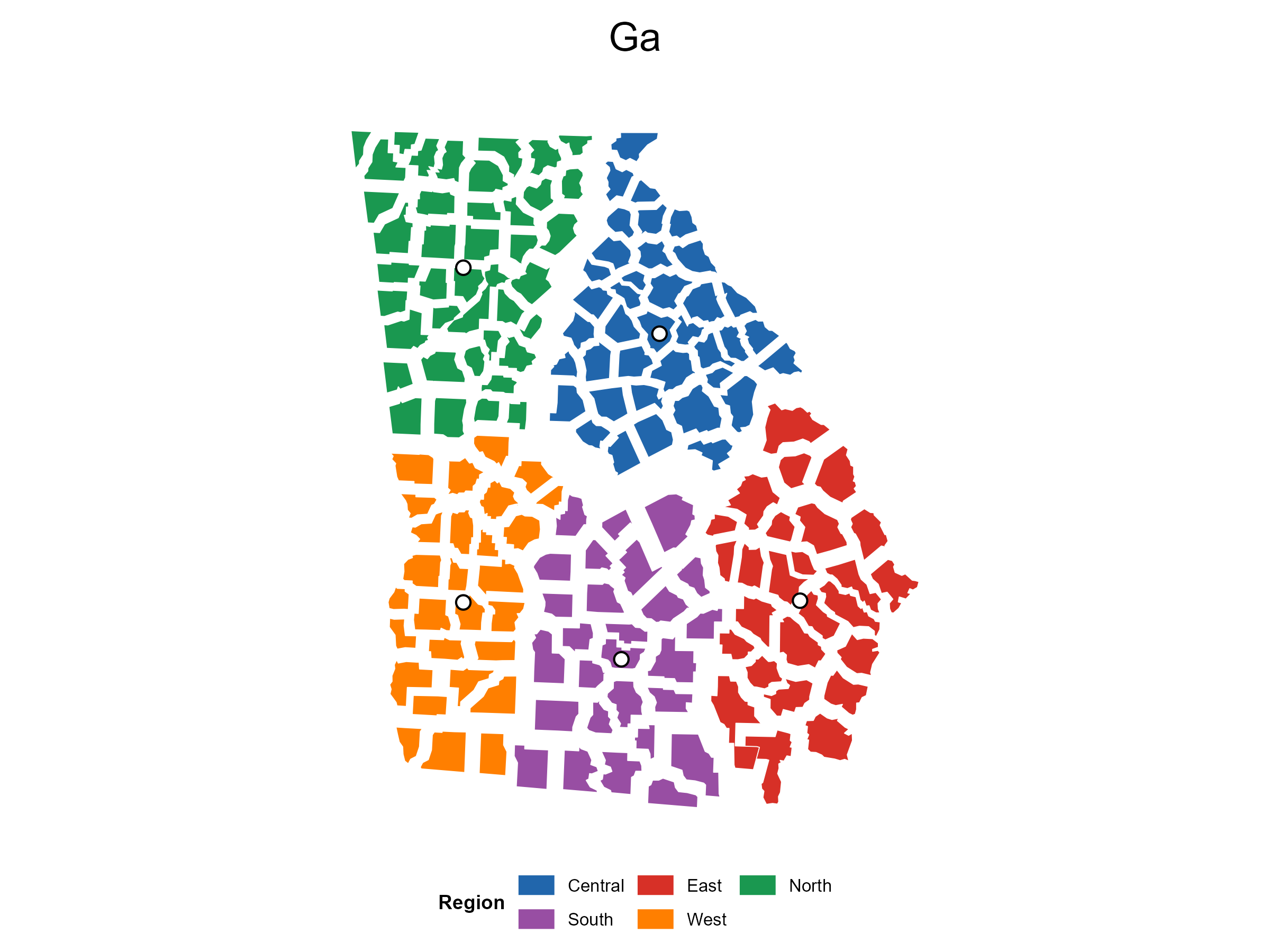 Georgia county-level display-offset layout