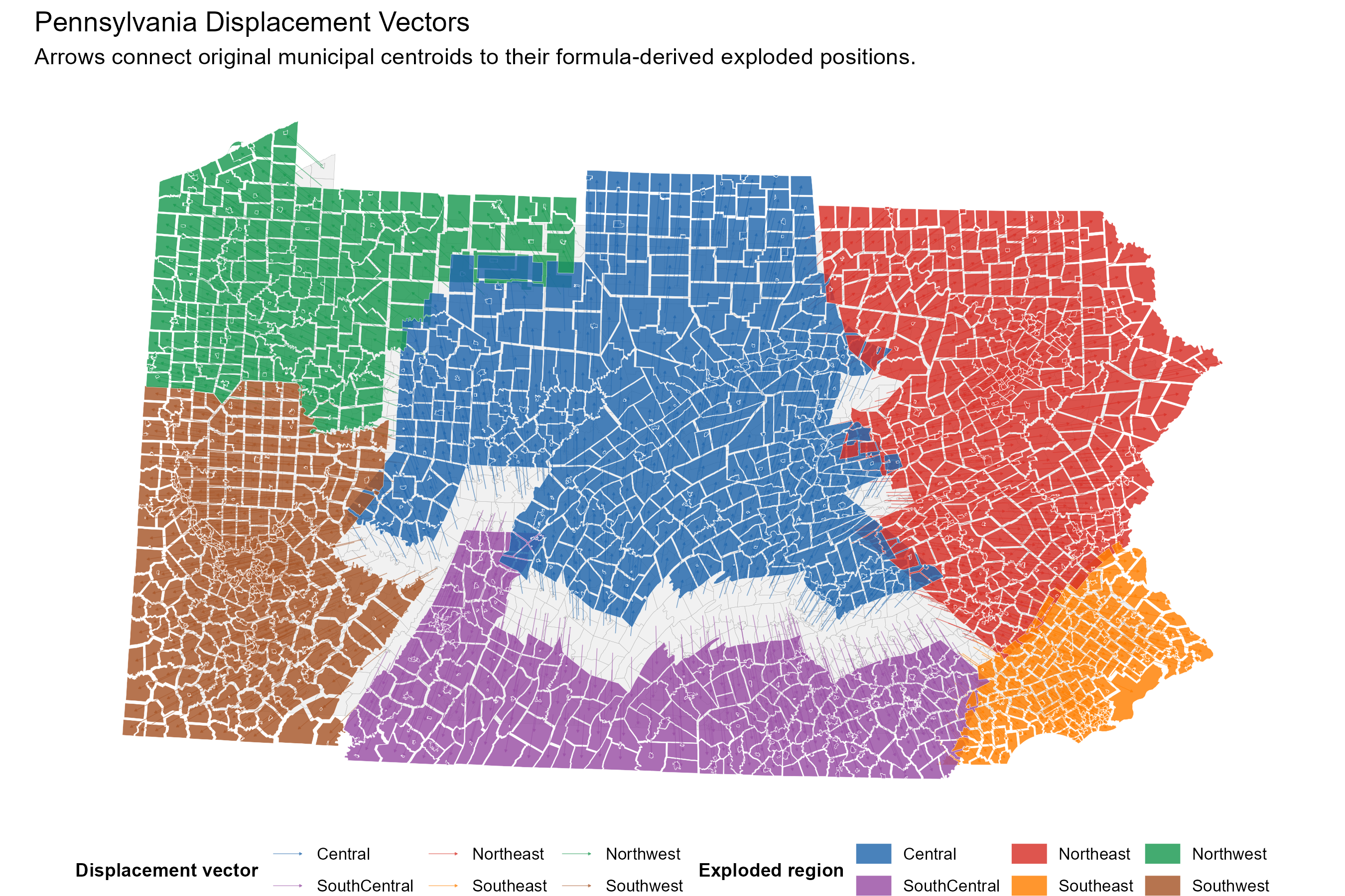 Pennsylvania displacement vector diagnostic