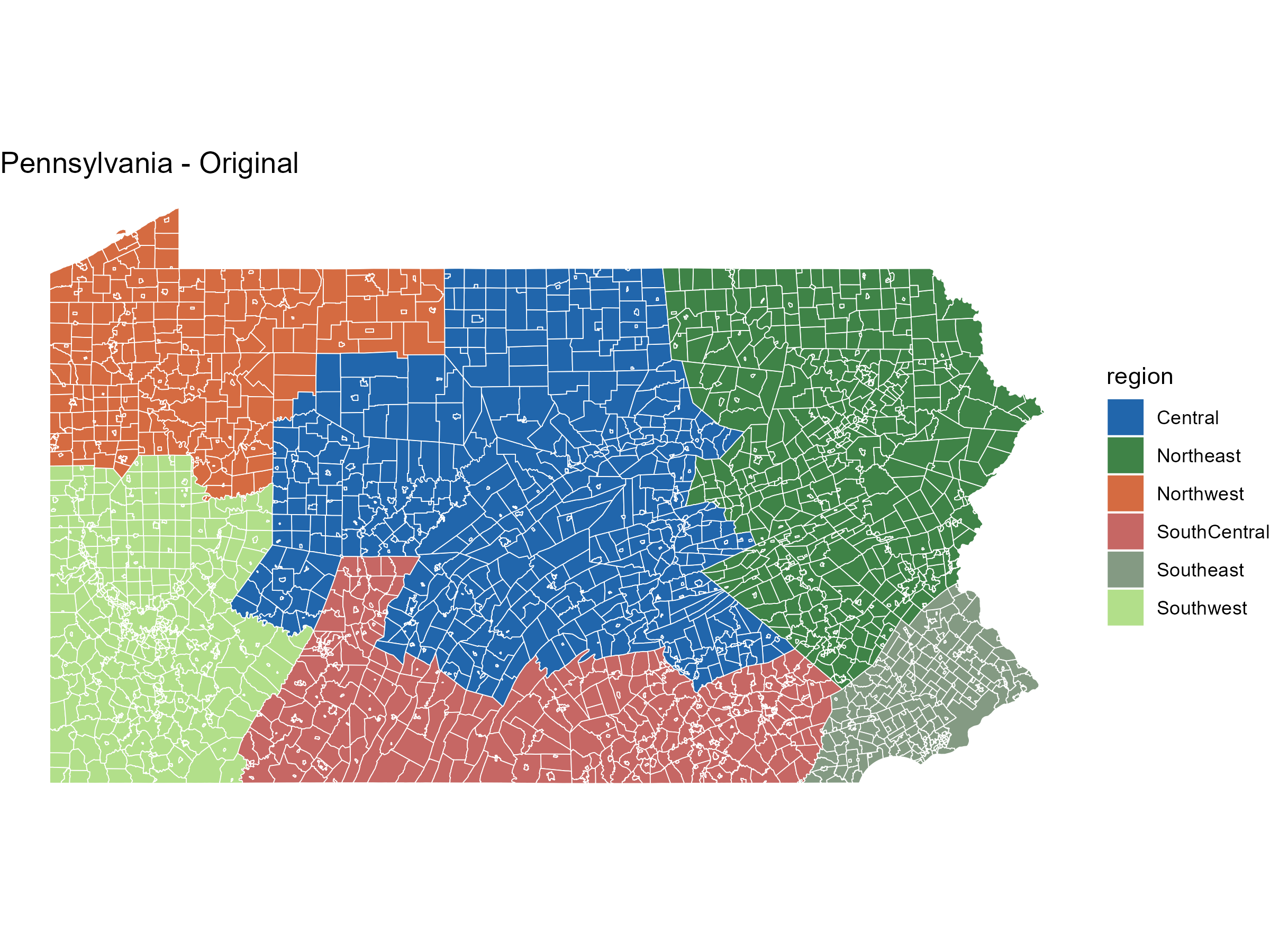 Pennsylvania original geography